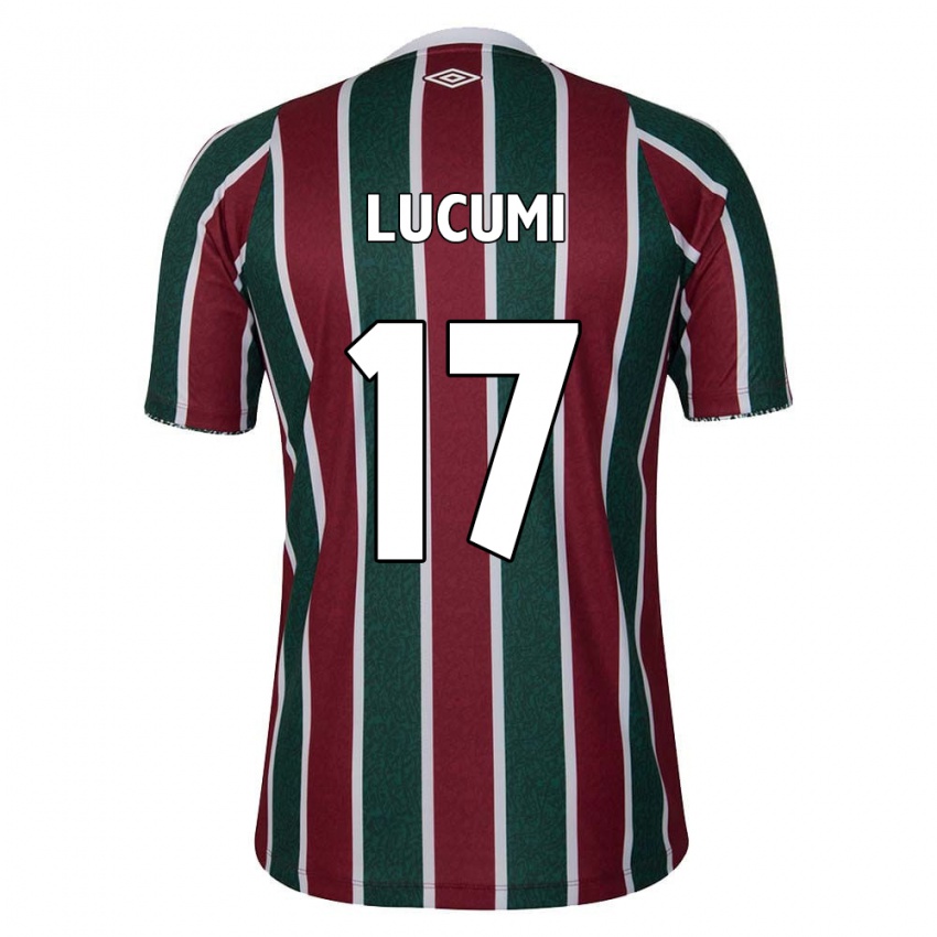 Criança Camisola Jan Lucumi #17 Verde Castanho Branco Principal 2024/25 Camisa Brasil