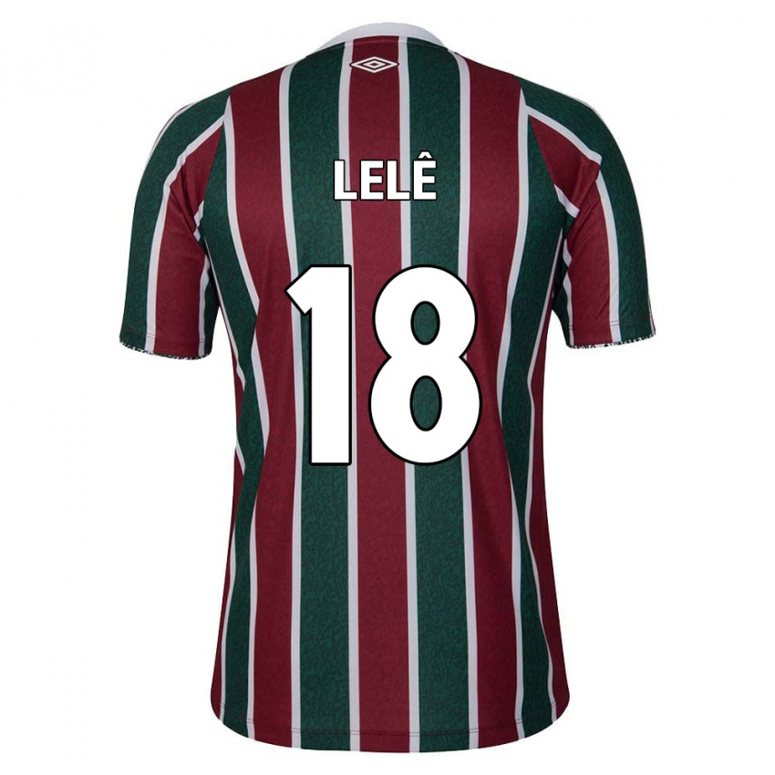 Criança Camisola Lelê #18 Verde Castanho Branco Principal 2024/25 Camisa Brasil