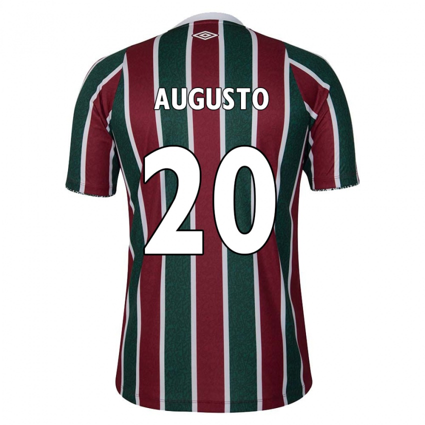 Criança Camisola Renato Augusto #20 Verde Castanho Branco Principal 2024/25 Camisa Brasil