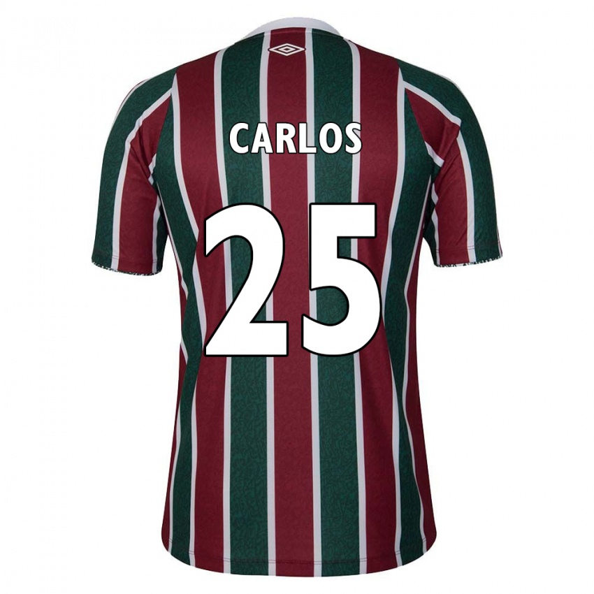 Criança Camisola Antônio Carlos #25 Verde Castanho Branco Principal 2024/25 Camisa Brasil