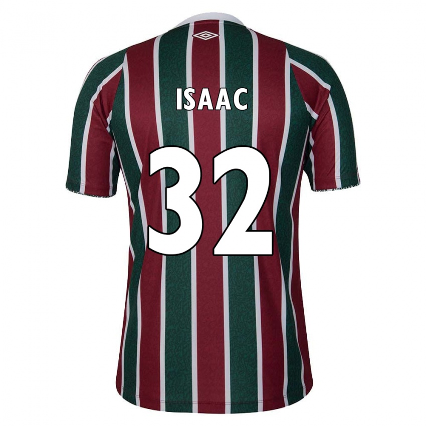 Criança Camisola Isaac #32 Verde Castanho Branco Principal 2024/25 Camisa Brasil