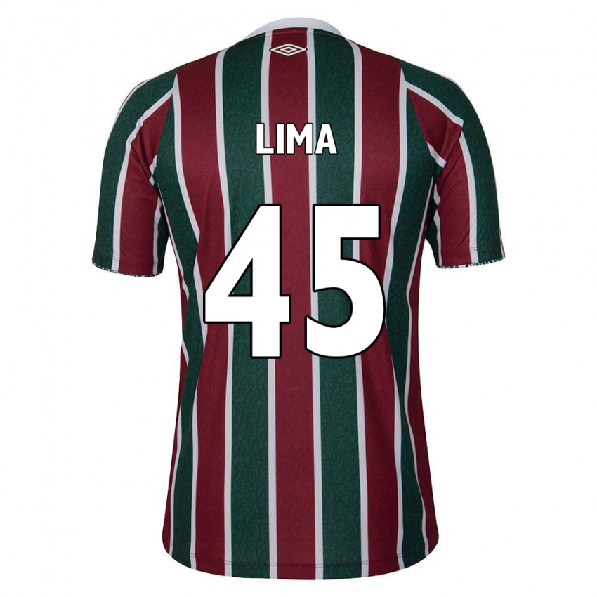 Criança Camisola Lima #45 Verde Castanho Branco Principal 2024/25 Camisa Brasil