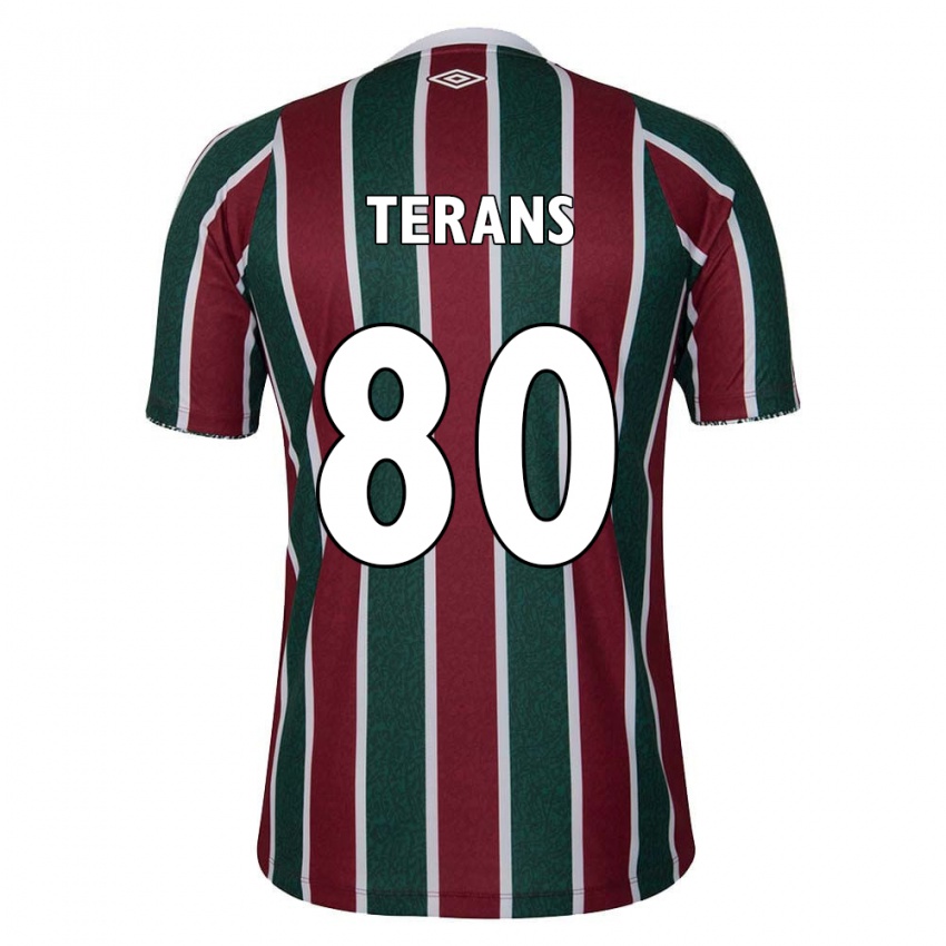 Criança Camisola David Terans #80 Verde Castanho Branco Principal 2024/25 Camisa Brasil