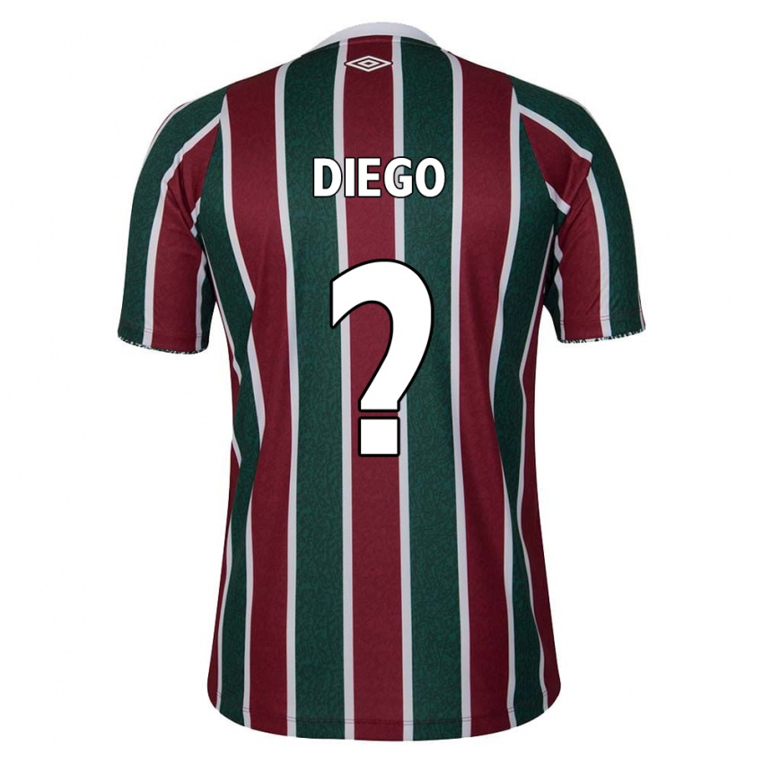 Criança Camisola Diego #0 Verde Castanho Branco Principal 2024/25 Camisa Brasil