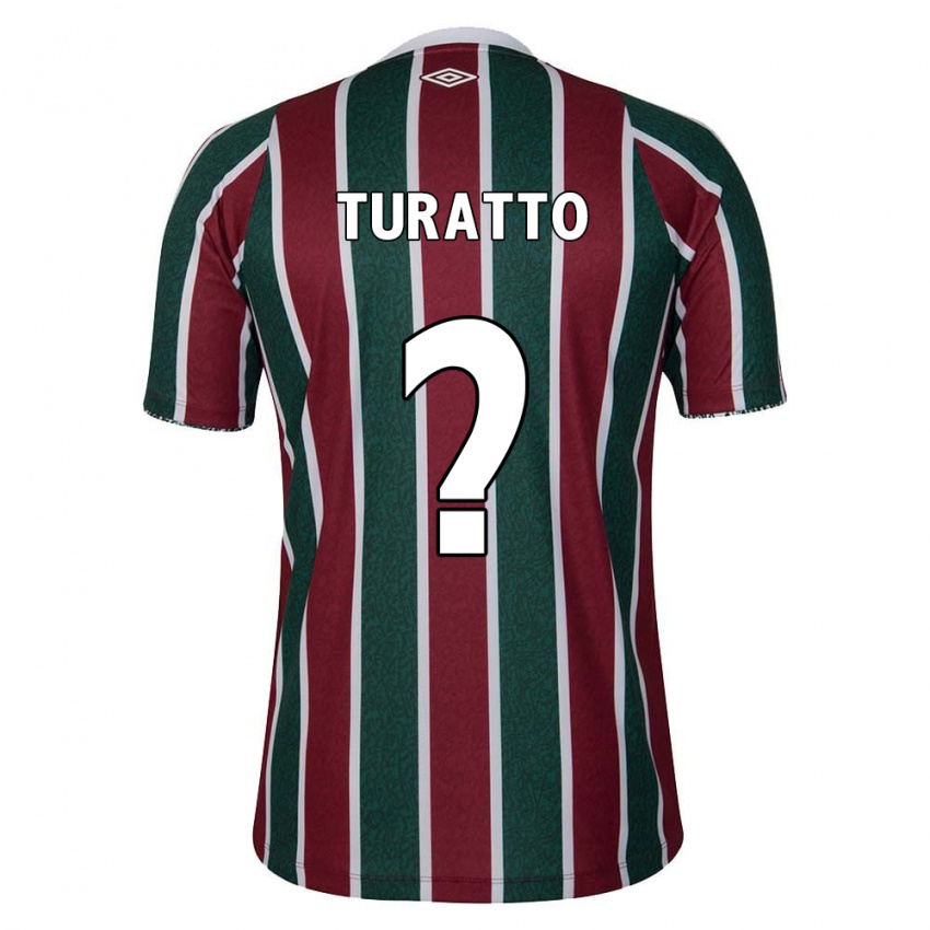 Criança Camisola Luiz Turatto #0 Verde Castanho Branco Principal 2024/25 Camisa Brasil