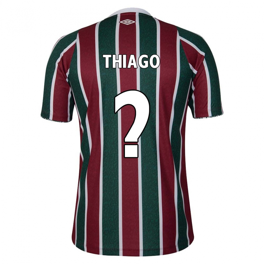 Criança Camisola Thiago #0 Verde Castanho Branco Principal 2024/25 Camisa Brasil