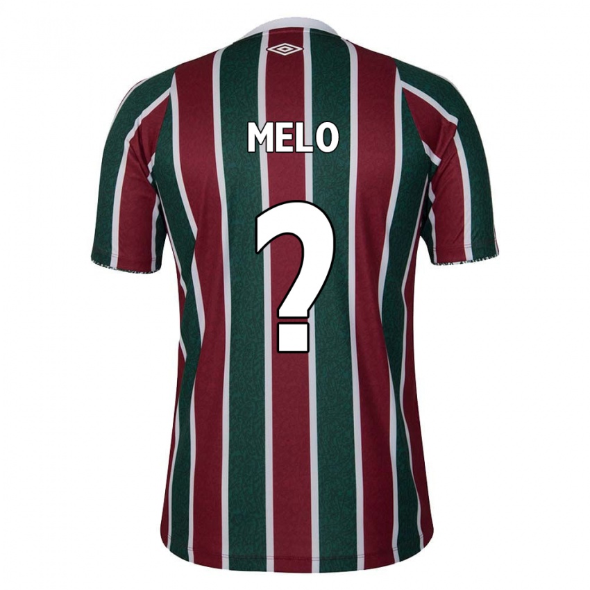 Criança Camisola Davi Melo #0 Verde Castanho Branco Principal 2024/25 Camisa Brasil