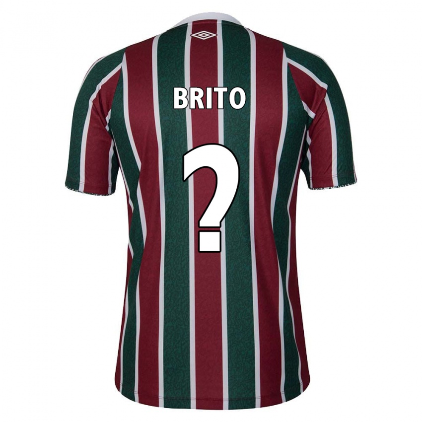 Criança Camisola Luan Brito #0 Verde Castanho Branco Principal 2024/25 Camisa Brasil