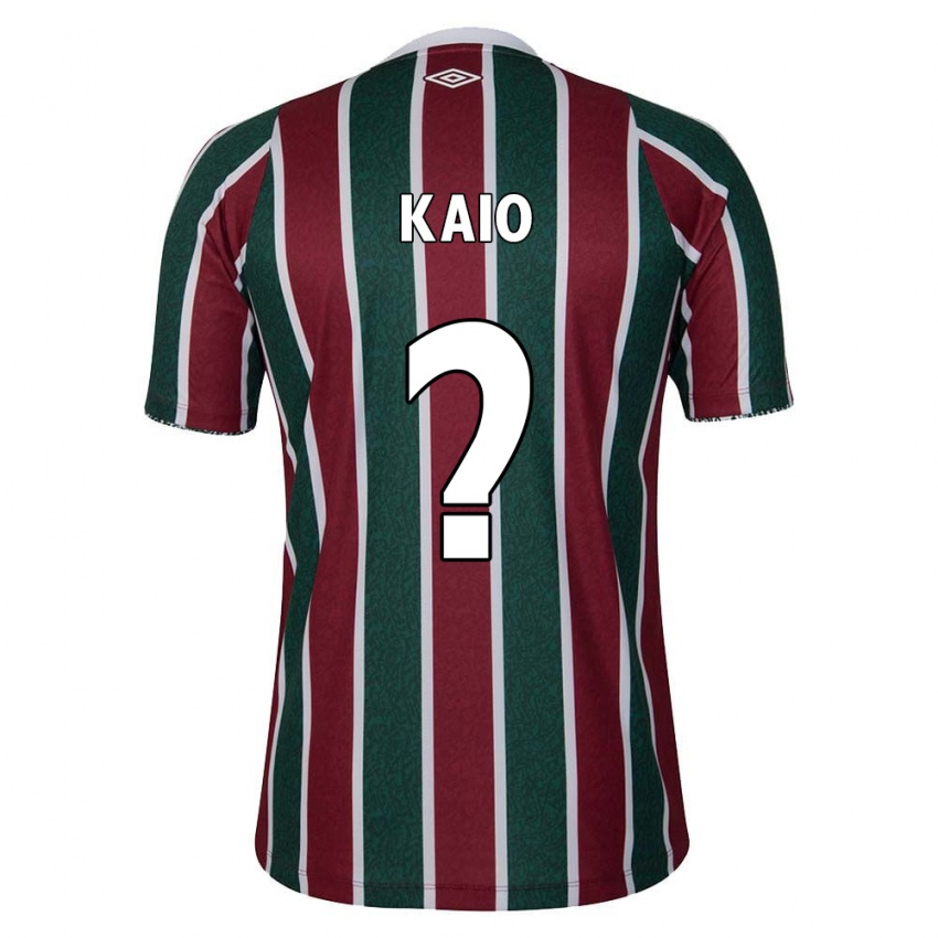 Criança Camisola Kaio Borges Correa #0 Verde Castanho Branco Principal 2024/25 Camisa Brasil