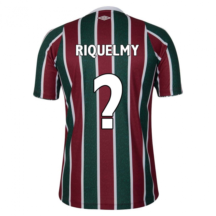 Criança Camisola Riquelmy #0 Verde Castanho Branco Principal 2024/25 Camisa Brasil