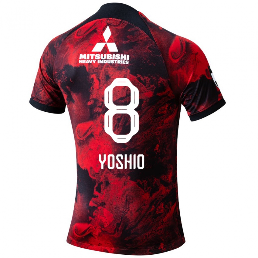 Criança Camisola Yoshio Koizumi #8 Vermelho Preto Principal 2024/25 Camisa Brasil