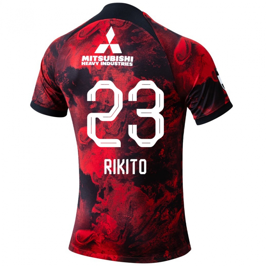 Criança Camisola Rikito Inoue #23 Vermelho Preto Principal 2024/25 Camisa Brasil