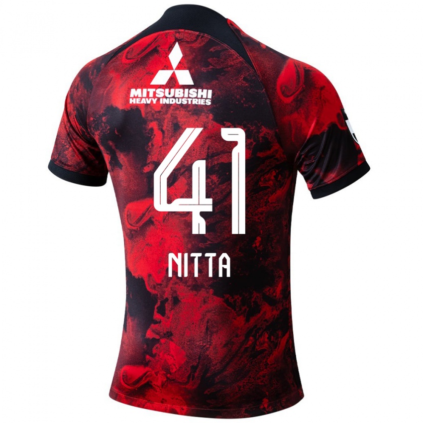 Criança Camisola Rio Nitta #41 Vermelho Preto Principal 2024/25 Camisa Brasil