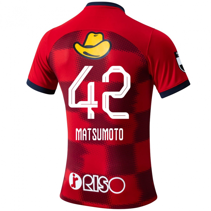 Criança Camisola Haruto Matsumoto #42 Vermelho Azul Branco Principal 2024/25 Camisa Brasil