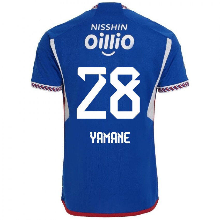 Criança Camisola Riku Yamane #28 Azul Branco Vermelho Principal 2024/25 Camisa Brasil