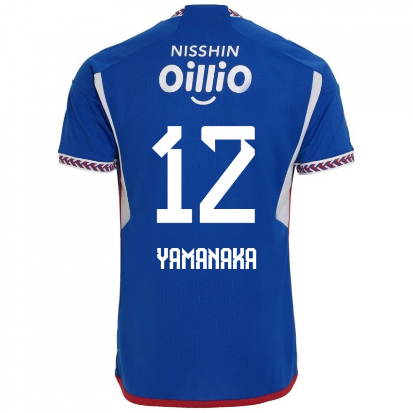 Criança Camisola Yuki Yamanaka #12 Azul Branco Vermelho Principal 2024/25 Camisa Brasil