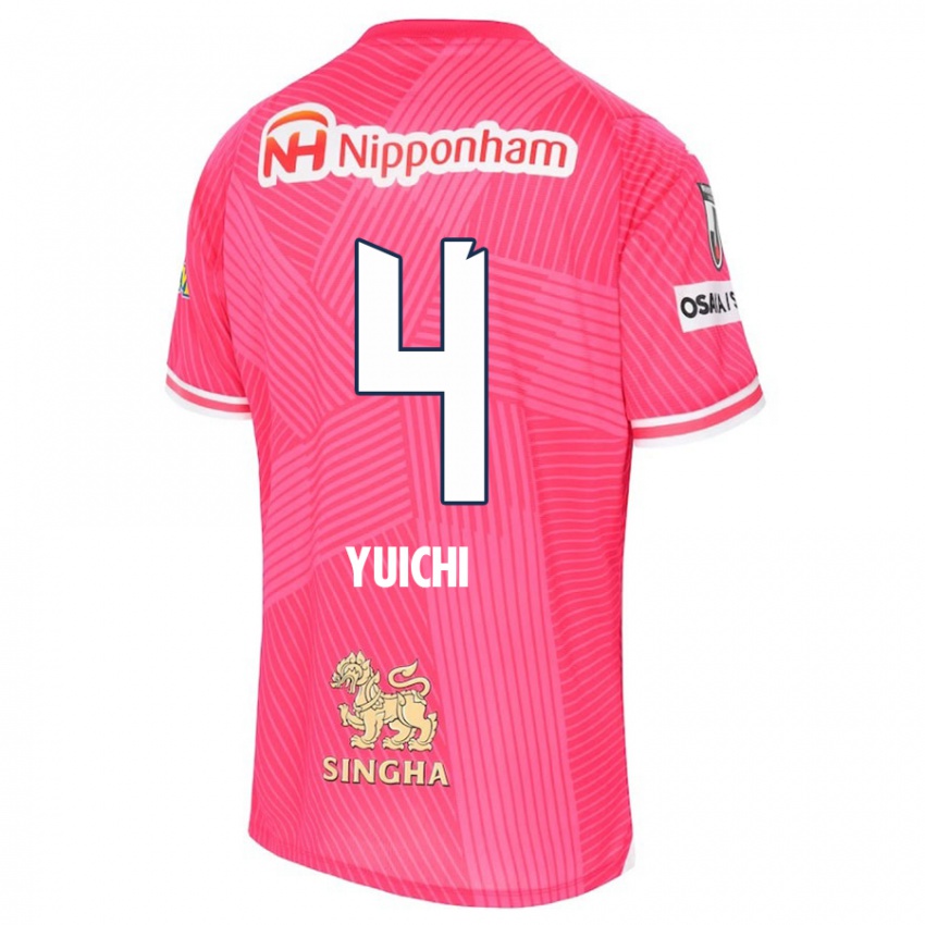 Criança Camisola Yuichi Hirano #4 Rosa Branco Principal 2024/25 Camisa Brasil