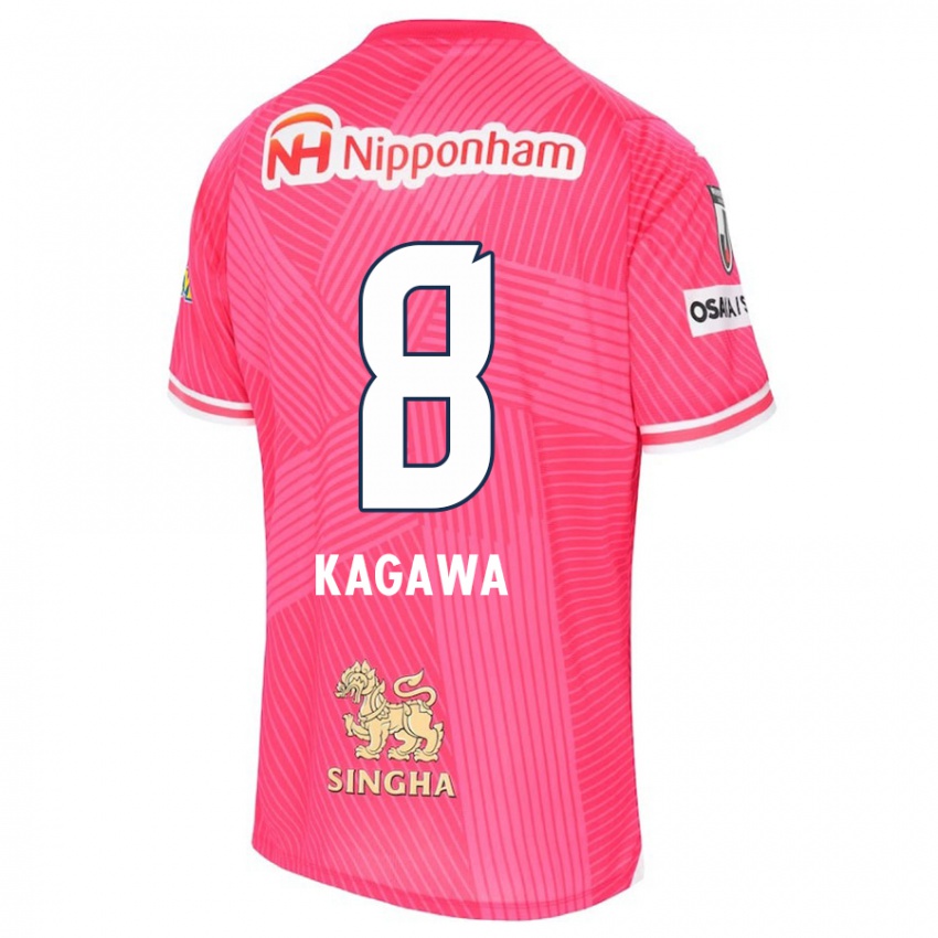 Criança Camisola Shinji Kagawa #8 Rosa Branco Principal 2024/25 Camisa Brasil