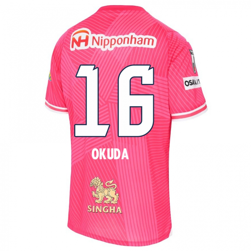 Criança Camisola Hayato Okuda #16 Rosa Branco Principal 2024/25 Camisa Brasil