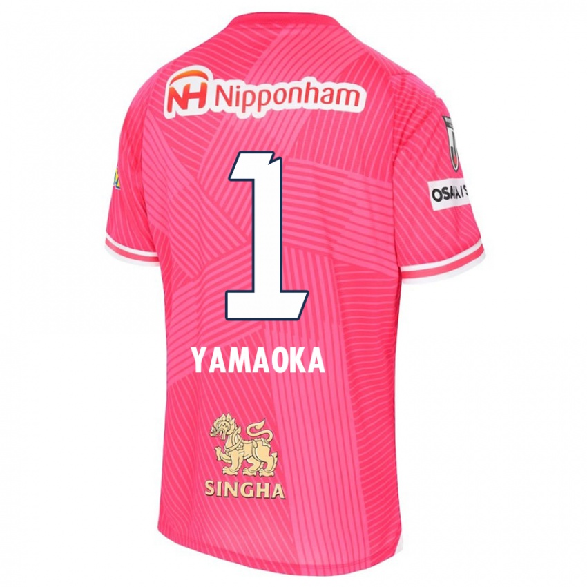 Criança Camisola Kumpei Yamaoka #1 Rosa Branco Principal 2024/25 Camisa Brasil