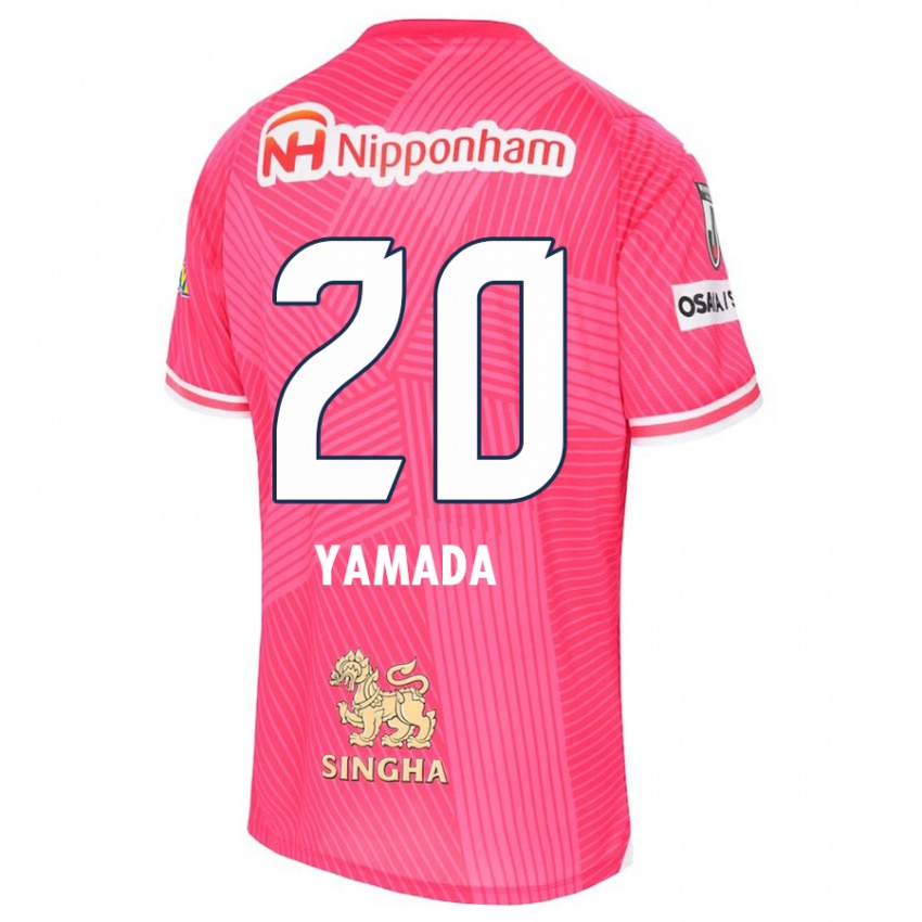 Criança Camisola Kotaro Yamada #20 Rosa Branco Principal 2024/25 Camisa Brasil