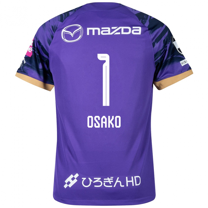 Criança Camisola Keisuke Osako #1 Roxo Branco Principal 2024/25 Camisa Brasil