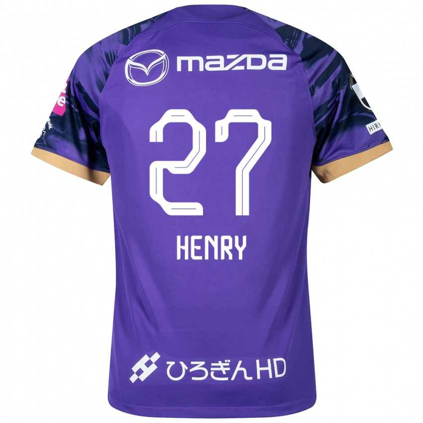 Criança Camisola Osamu Henry Iyoha #27 Roxo Branco Principal 2024/25 Camisa Brasil