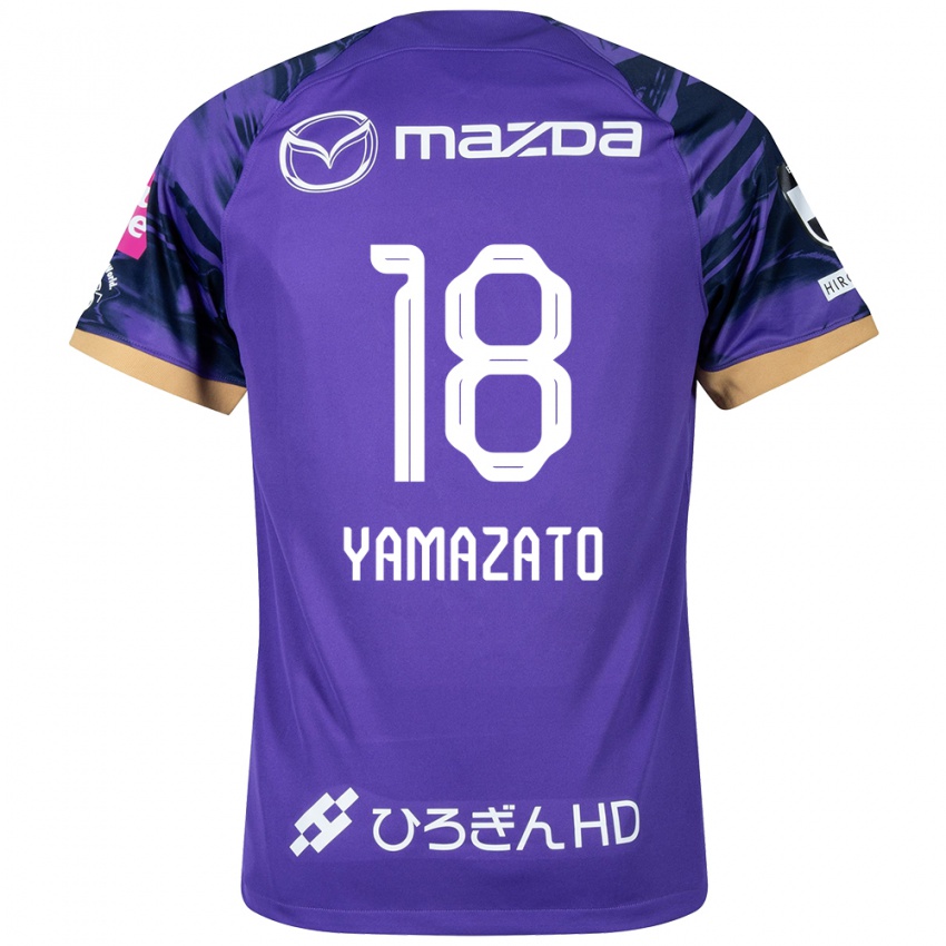 Criança Camisola Kenshin Yamazato #18 Roxo Branco Principal 2024/25 Camisa Brasil