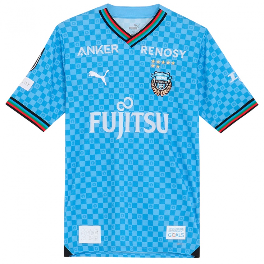 Criança Camisola Yu Kobayashi #11 Azul Azul Principal 2024/25 Camisa Brasil