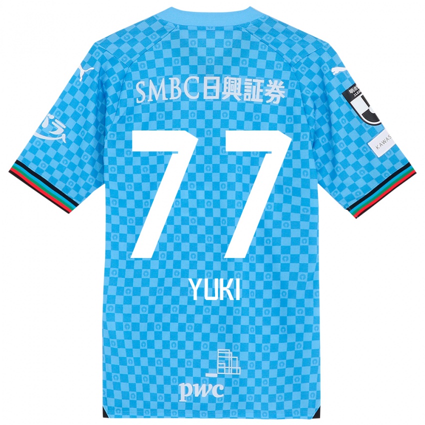 Criança Camisola Yuki Yamamoto #77 Azul Azul Principal 2024/25 Camisa Brasil