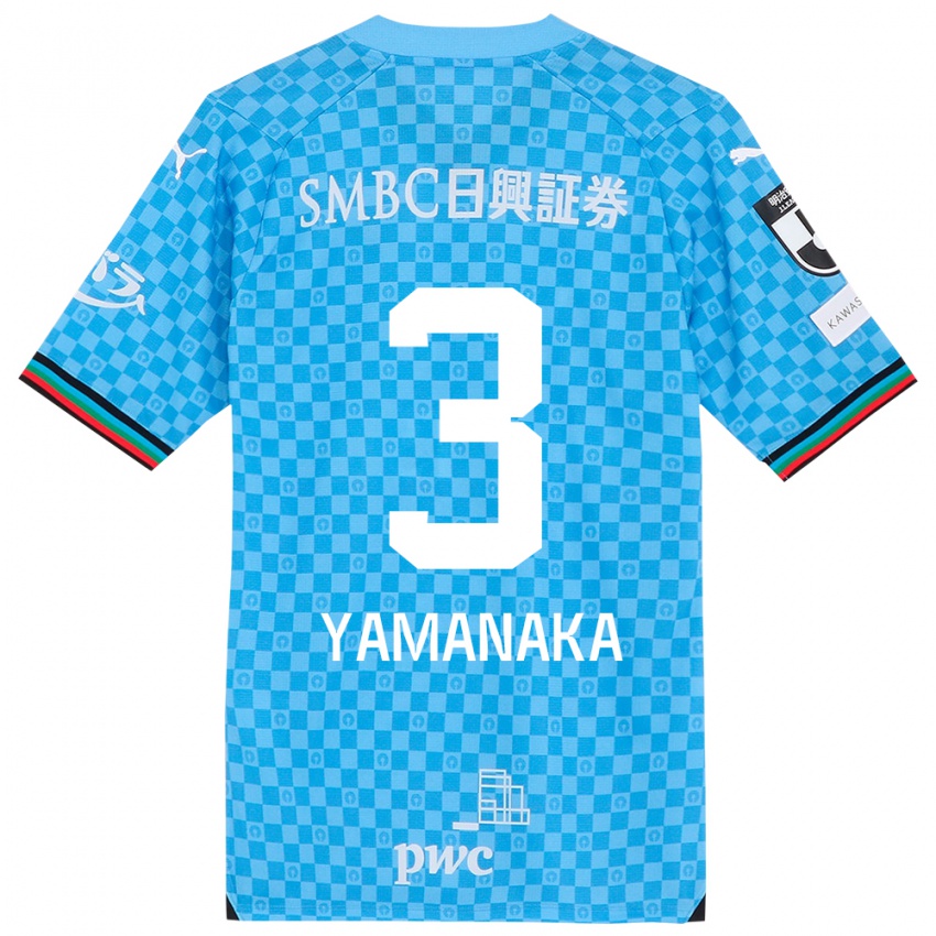 Criança Camisola Daiki Yamanaka #3 Azul Azul Principal 2024/25 Camisa Brasil