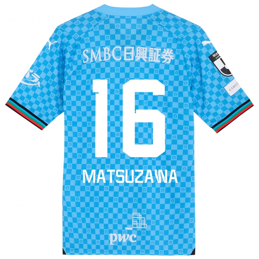 Criança Camisola Naoto Matsuzawa #16 Azul Azul Principal 2024/25 Camisa Brasil