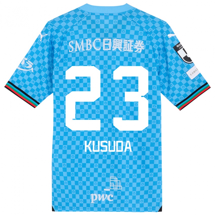 Criança Camisola Haruki Kusuda #23 Azul Azul Principal 2024/25 Camisa Brasil