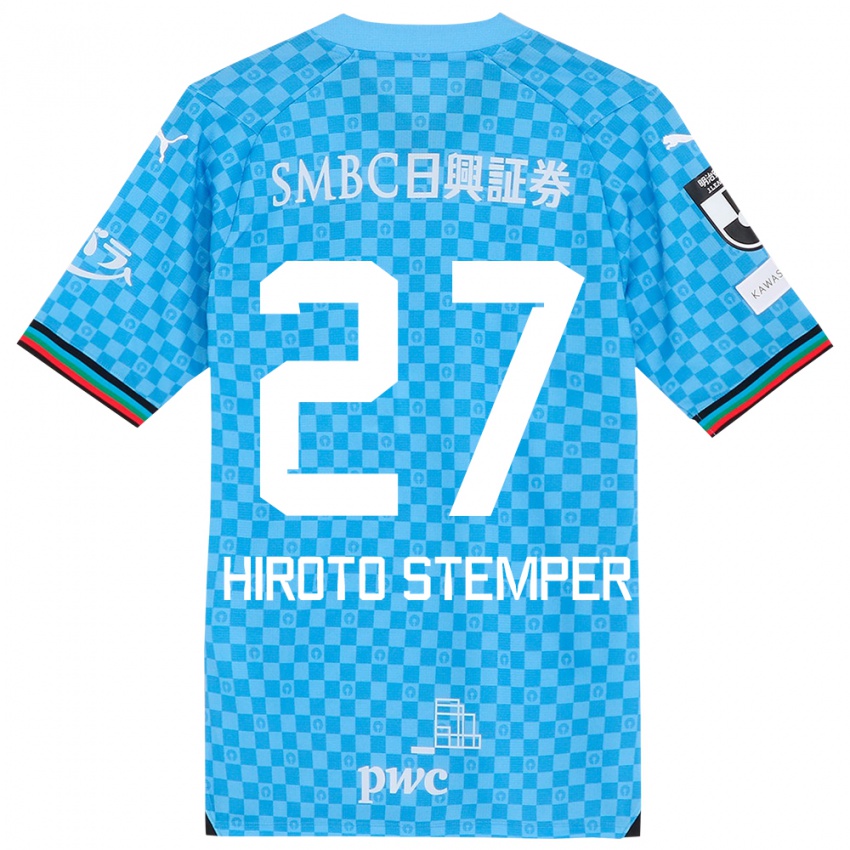 Criança Camisola Luka Hiroto Stemper #27 Azul Azul Principal 2024/25 Camisa Brasil