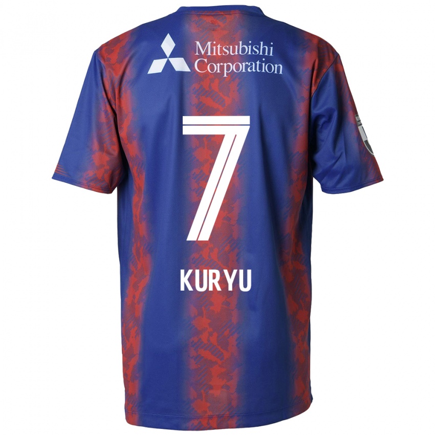 Criança Camisola Kuryu Matsuki #7 Azul Vermelho Principal 2024/25 Camisa Brasil