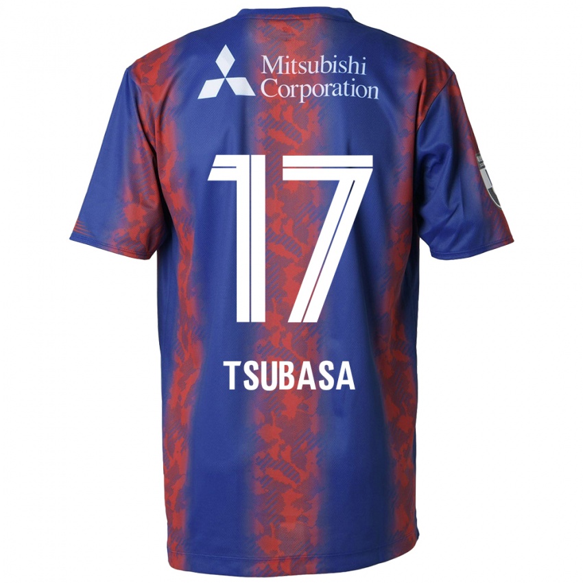 Criança Camisola Tsubasa Terayama #17 Azul Vermelho Principal 2024/25 Camisa Brasil