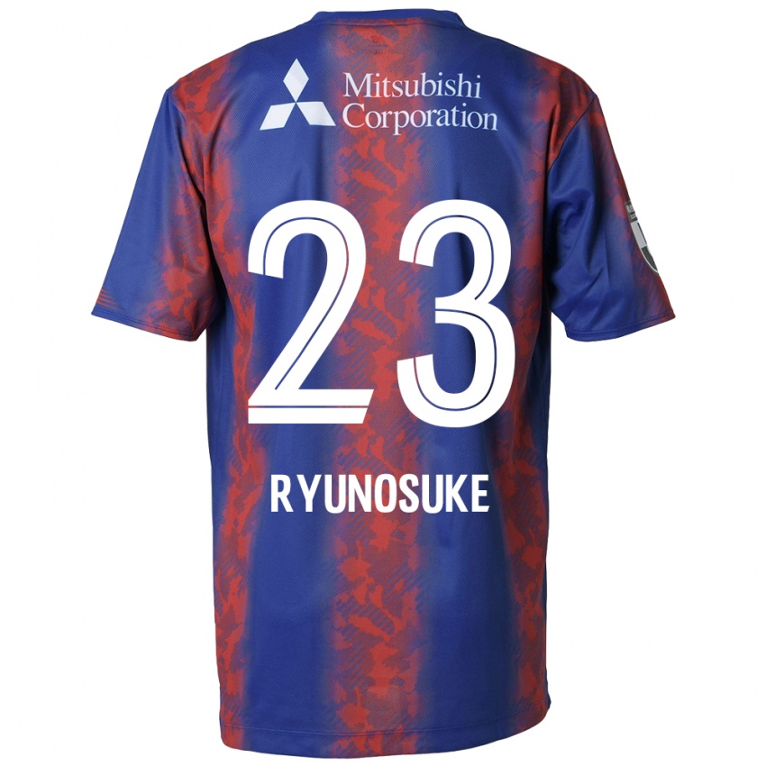 Criança Camisola Ryunosuke Sato #23 Azul Vermelho Principal 2024/25 Camisa Brasil