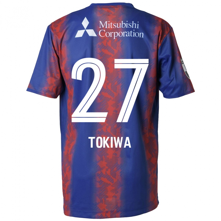 Criança Camisola Kyota Tokiwa #27 Azul Vermelho Principal 2024/25 Camisa Brasil