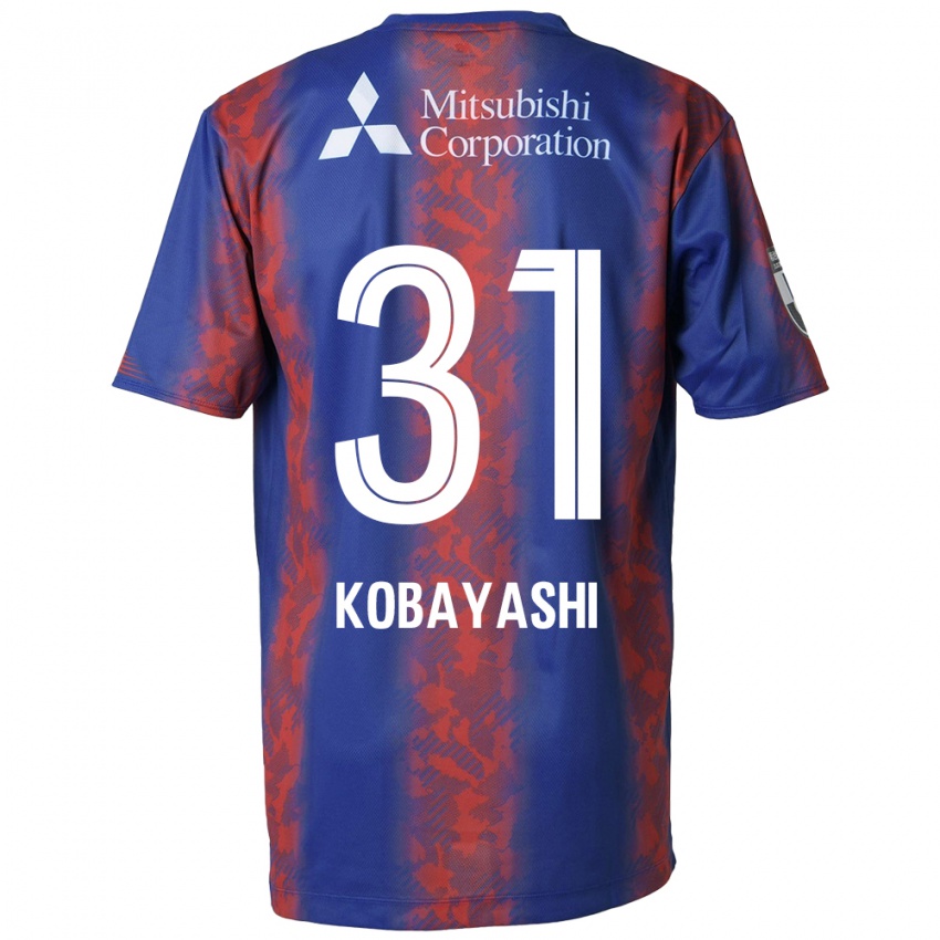 Criança Camisola Masataka Kobayashi #31 Azul Vermelho Principal 2024/25 Camisa Brasil