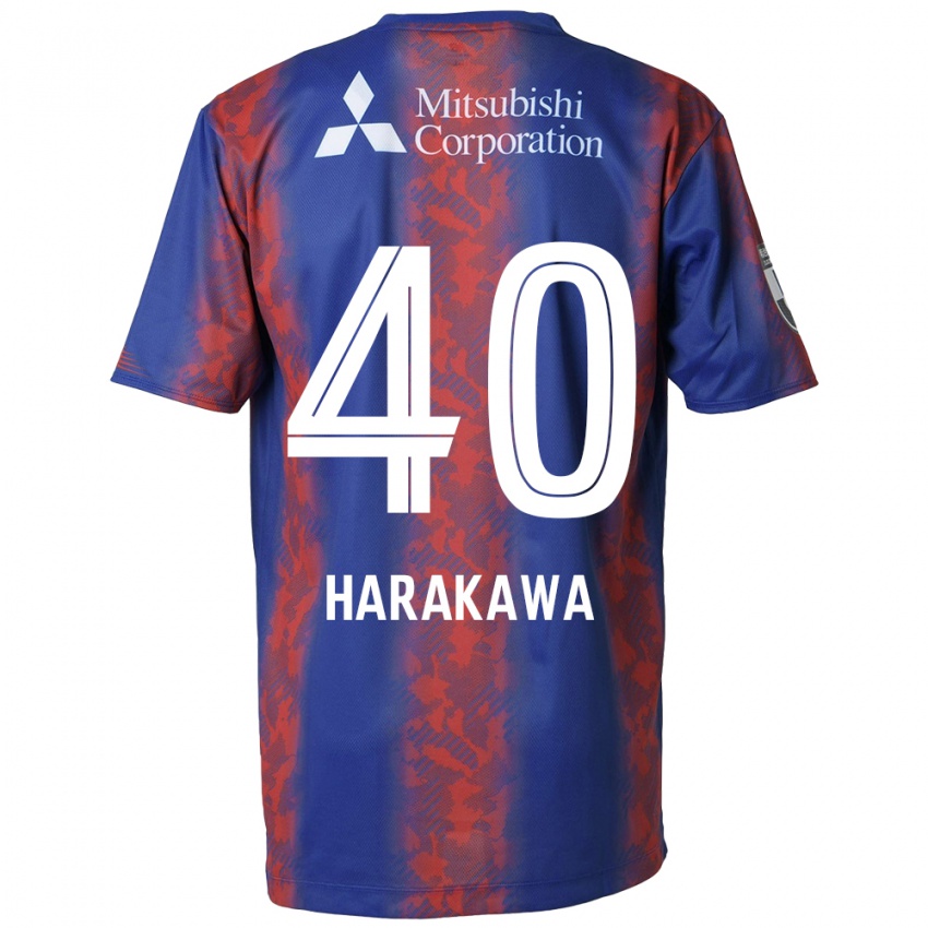 Criança Camisola Riki Harakawa #40 Azul Vermelho Principal 2024/25 Camisa Brasil