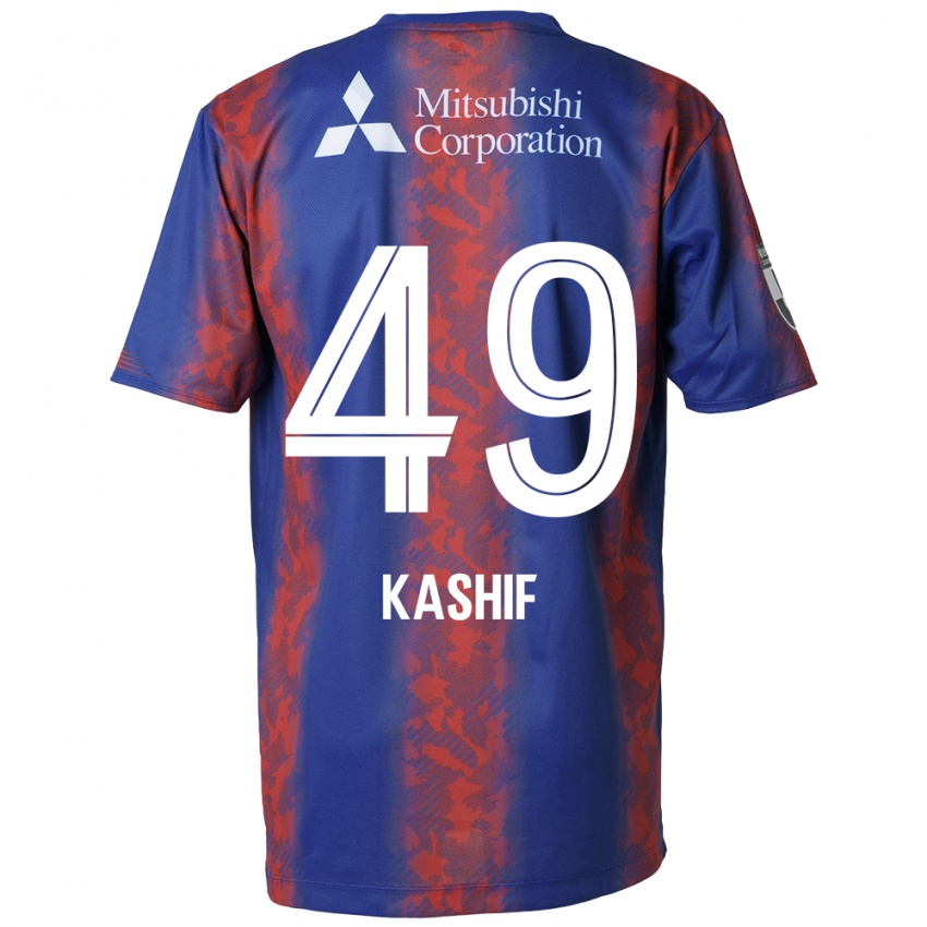 Criança Camisola Kashif Bangnagande #49 Azul Vermelho Principal 2024/25 Camisa Brasil