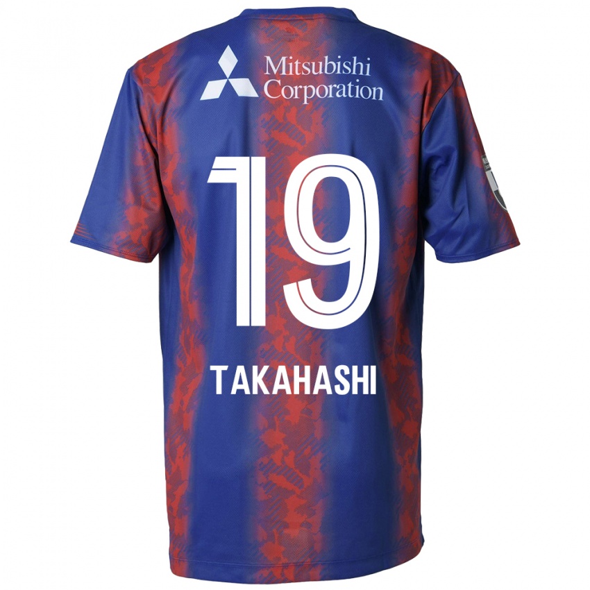 Criança Camisola Yuya Takahashi #19 Azul Vermelho Principal 2024/25 Camisa Brasil