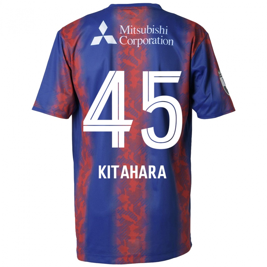 Criança Camisola Maki Kitahara #45 Azul Vermelho Principal 2024/25 Camisa Brasil