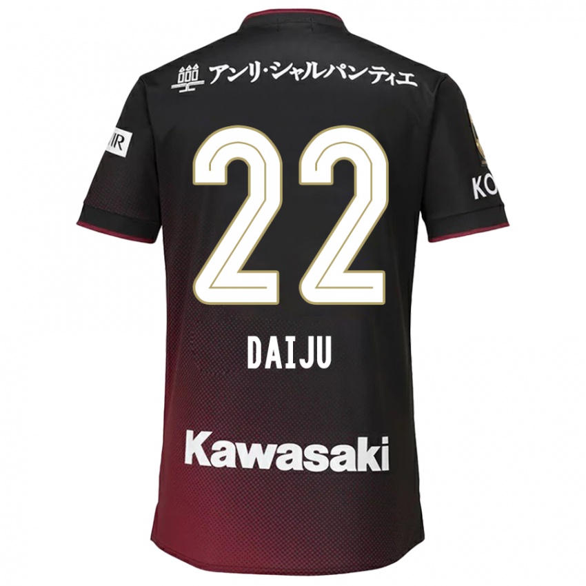 Criança Camisola Daiju Sasaki #22 Preto Vermelho Principal 2024/25 Camisa Brasil