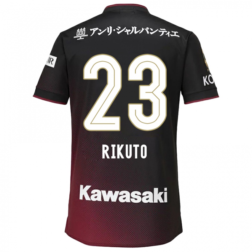 Criança Camisola Rikuto Hirose #23 Preto Vermelho Principal 2024/25 Camisa Brasil