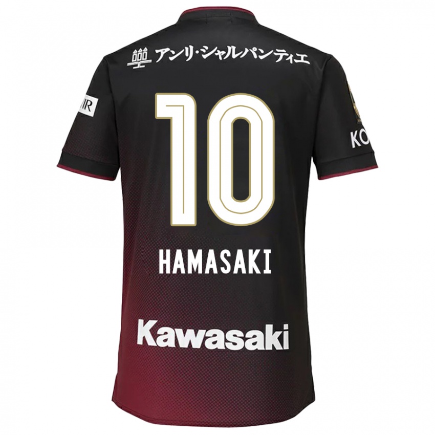 Criança Camisola Kento Hamasaki #10 Preto Vermelho Principal 2024/25 Camisa Brasil