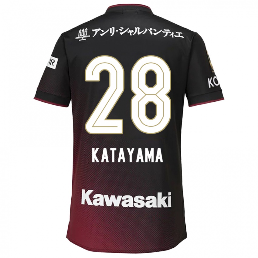 Criança Camisola Kota Katayama #28 Preto Vermelho Principal 2024/25 Camisa Brasil