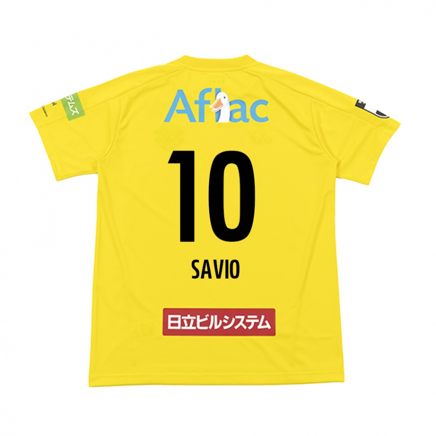 Criança Camisola Matheus Savio #10 Amarelo Preto Principal 2024/25 Camisa Brasil