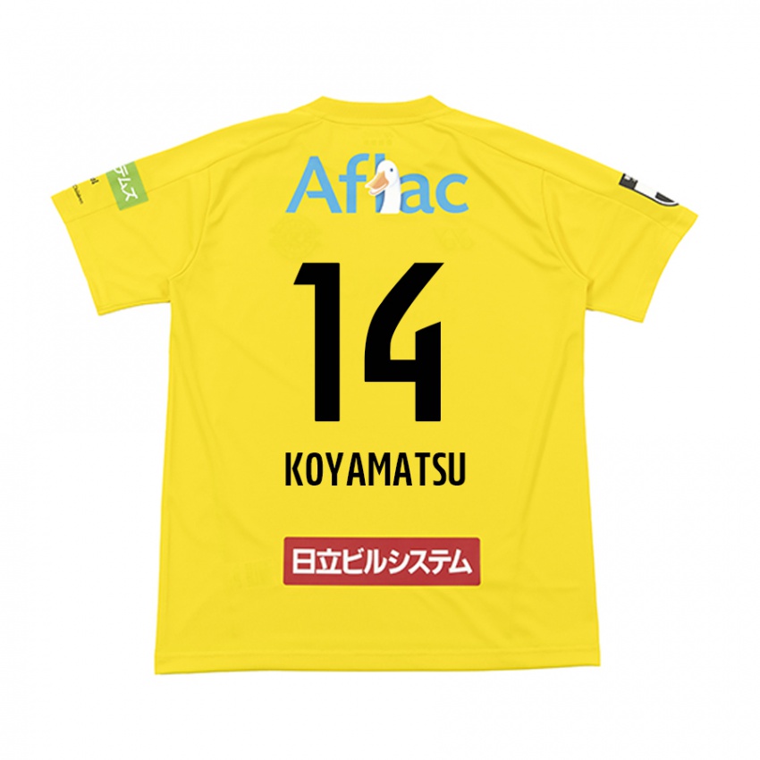 Criança Camisola Tomoya Koyamatsu #14 Amarelo Preto Principal 2024/25 Camisa Brasil