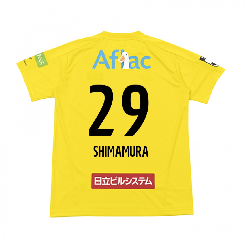 Criança Camisola Takuya Shimamura #29 Amarelo Preto Principal 2024/25 Camisa Brasil